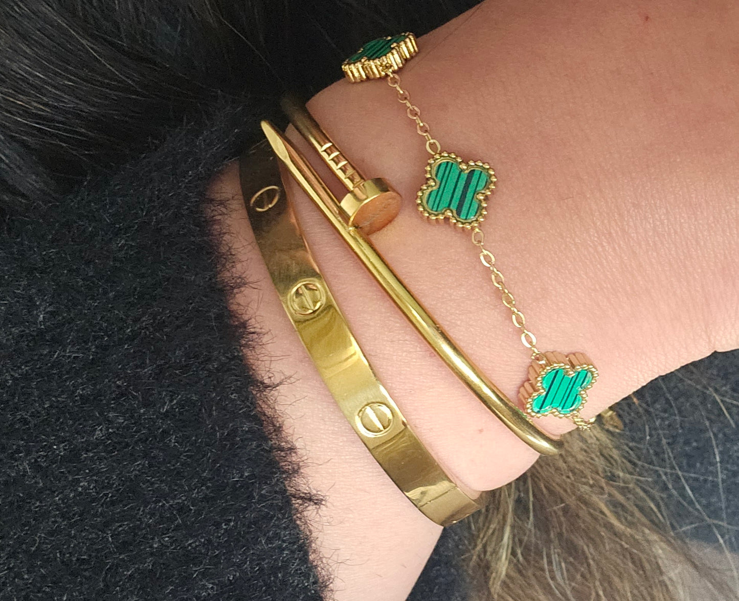 Trio bracelet vert