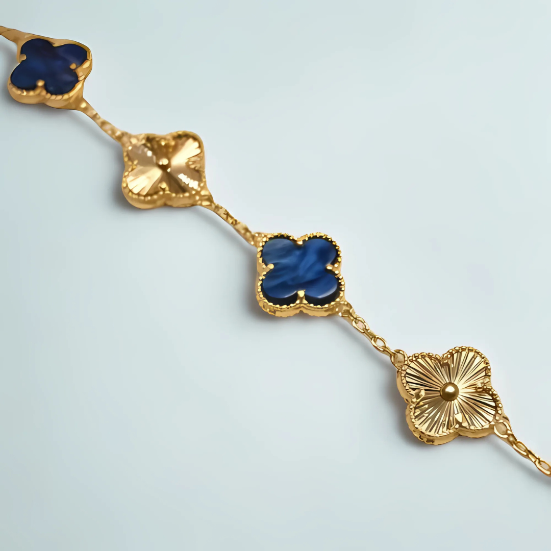 Gourmette Bleu doré