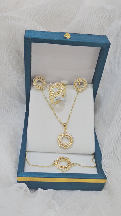 Set Bijoux Élégance Royale sans bague