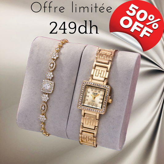 Montre Swiss et Bracelet