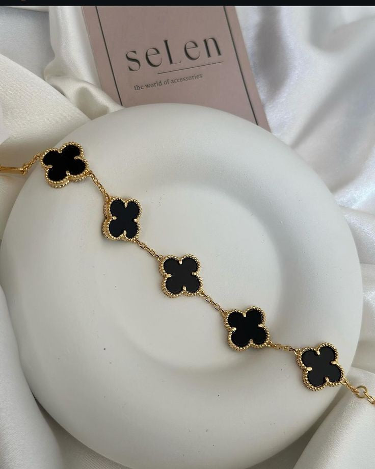 Set Collier et Bracelet noir