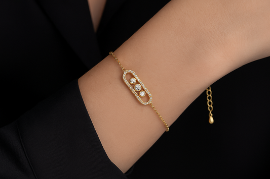 Bracelet messika en acier inoxydable