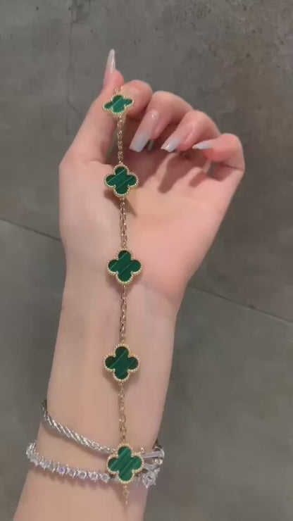 Set Collier et Bracelet Lady of Elegance - Charme Fleuri en Acier Inoxydable